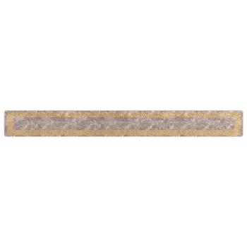 Teppichläufer MARSA Grau und Gold 50 x 450 cm Polyester und PVC