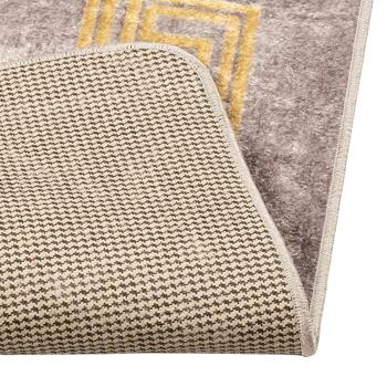 Teppichläufer MARSA Grau 80 x 200 cm Polyester und PVC