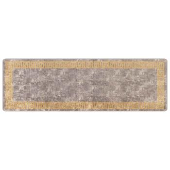 Teppichläufer MARSA Grau 80 x 250 cm Polyester und PVC