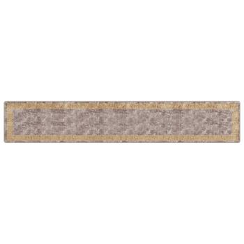 Teppichläufer MARSA Grau 80 x 450 cm Polyester und PVC