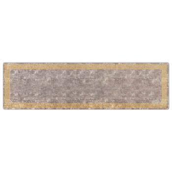 Teppichläufer MARSA Grau 100 x 350 cm Polyester und PVC