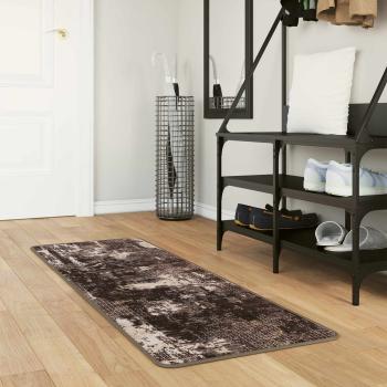 ARDEBO.de - Teppichläufer MARSA Schwarz 50 x 100 cm Polyester und PVC