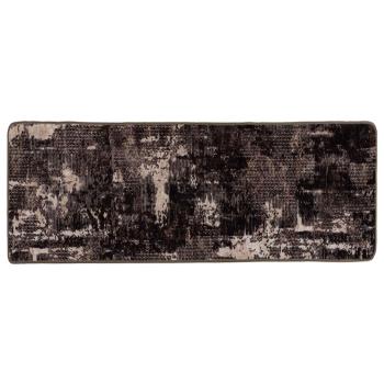 Teppichläufer MARSA Schwarz 80 x 200 cm Polyester und PVC