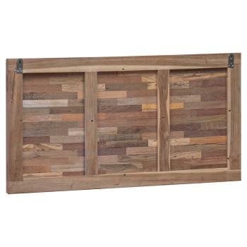 Bettkopfteil Natur Massivholz Teak