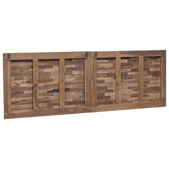 Bettkopfteil Natur Massivholz Teak