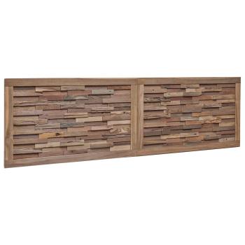 Bettkopfteil Natur Massivholz Teak