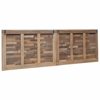 Bettkopfteil Natur Massivholz Teak