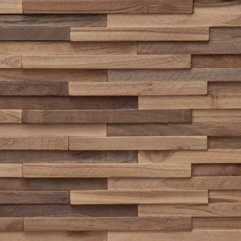 Bettkopfteil Natur Massivholz Teak