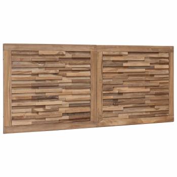 Bettkopfteil Natur Massivholz Teak