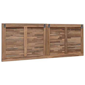 Bettkopfteil Natur Massivholz Teak