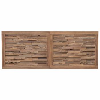 Bettkopfteil Natur Massivholz Teak