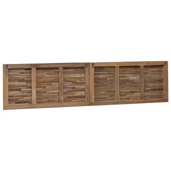 Bettkopfteil Natur Massivholz Teak