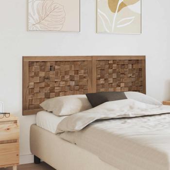 ARDEBO.de - Bettkopfteil Natur Massivholz Teak