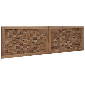 Bettkopfteil Natur Massivholz Teak