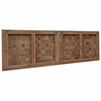 Bettkopfteil Natur Massivholz Teak
