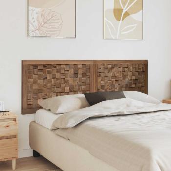 ARDEBO.de - Bettkopfteil Natur Massivholz Teak