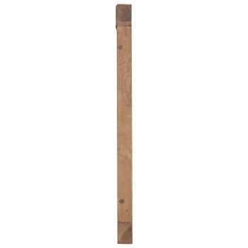 Bettkopfteil Natur Massivholz Teak