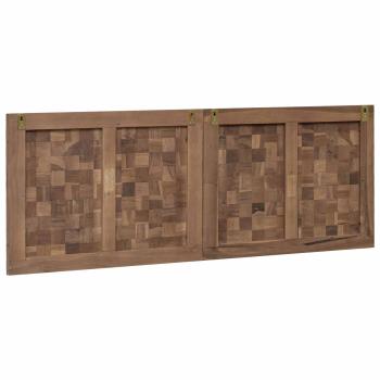 Bettkopfteil Natur Massivholz Teak