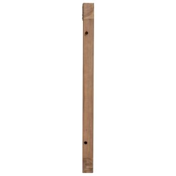 Bettkopfteil Natur Massivholz Teak