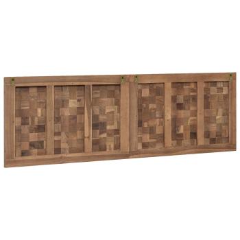 Bettkopfteil Natur Massivholz Teak
