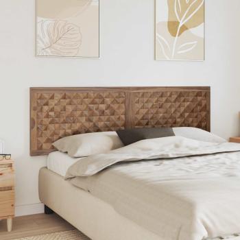 ARDEBO.de - Bettkopfteil Natur Massivholz Teak