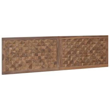 Bettkopfteil Natur Massivholz Teak