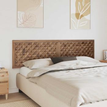 ARDEBO.de - Bettkopfteil Natur Massivholz Teak