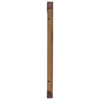 Bettkopfteil Natur Massivholz Teak