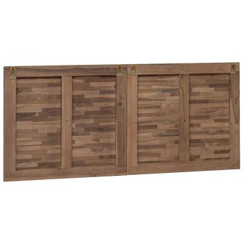 Bettkopfteil Natur Massivholz Teak
