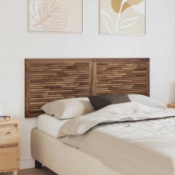 ARDEBO.de - Bettkopfteil Natur Massivholz Teak