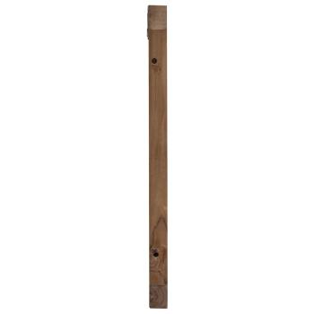 Bettkopfteil Natur Massivholz Teak
