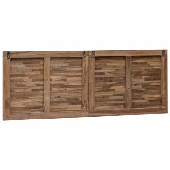 Bettkopfteil Natur Massivholz Teak