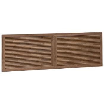 Bettkopfteil Natur Massivholz Teak