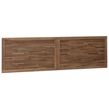 Bettkopfteil Natur Massivholz Teak