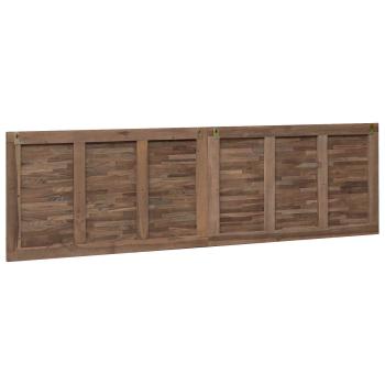 Bettkopfteil Natur Massivholz Teak