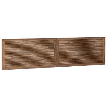 Bettkopfteil Natur Massivholz Teak