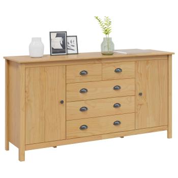 Sideboard HILL Honigbraun 154 x 40 x 80 cm Massives Kiefernholz