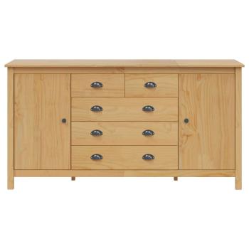 Sideboard HILL Honigbraun 154 x 40 x 80 cm Massives Kiefernholz