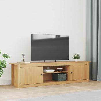 ARDEBO.de - TV Rack HILL 158 x 40 x 39,5 cm Honigbraun Massives Kiefernholz