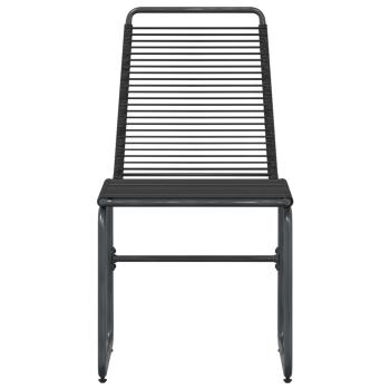 Gartenstühle 2 stk. Schwarz Rattan