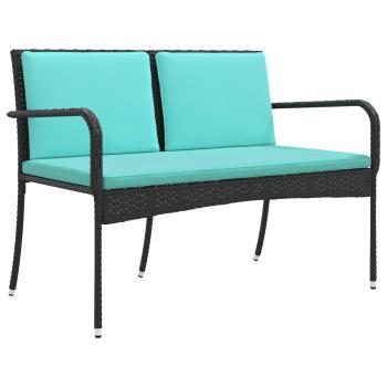 Garten Set Schwarz Poly-Rattan