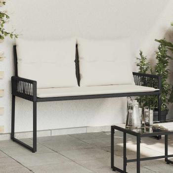 ARDEBO.de - Bank Outdoor 2 -Seater 4 stk. 110 x 59 x 82 cm Poly-Rattan