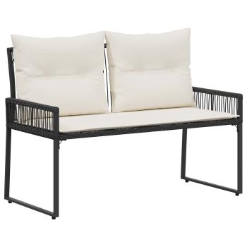 Bank Outdoor 2 -Seater 4 stk. 110 x 59 x 82 cm Poly-Rattan
