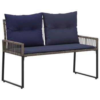 Bank Outdoor 2 -Seater 4 stk. 110 x 59 x 82 cm Poly-Rattan