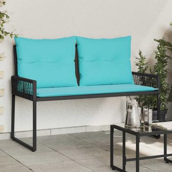 ARDEBO.de - Bank Outdoor 2 -Seater 4 stk. 110 x 59 x 82 cm Poly-Rattan
