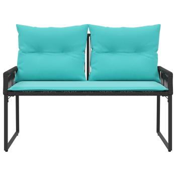 Bank Outdoor 2 -Seater 4 stk. 110 x 59 x 82 cm Poly-Rattan