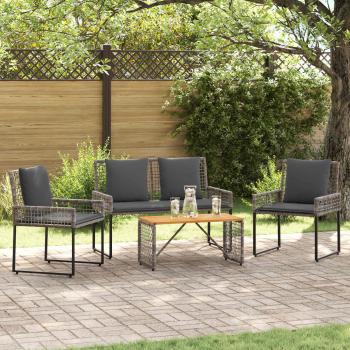 ARDEBO.de - Gartenmöbel Set mit Kissen Stahl