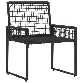 Gartenmöbel-Set 4 Stk. Schwarz und Türkis