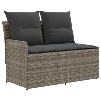 2 stk. Gartenarmsessel mit Ecksofa PE-Rattan