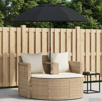 ARDEBO.de - Garten-Sofa 8 stk. Poly-Rattan Beige und Cremeweiß